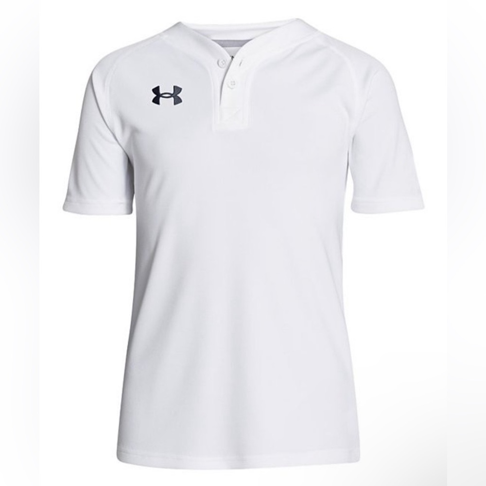 Under Armour Boys Baseball Royal Blue Lansdowne Henley Tee